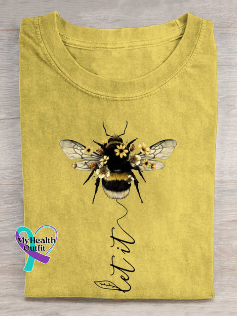Let It Bee T-shirt Yellow / S
