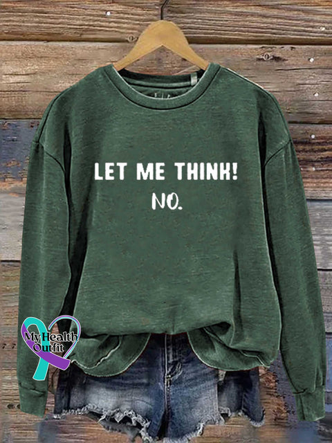 Let Me Think! No. Casual Sweatshirt Green / S