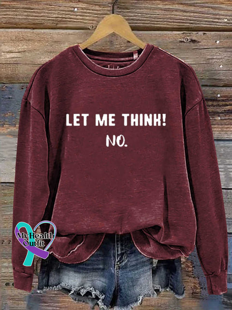 Let Me Think! No. Casual Sweatshirt Red / S