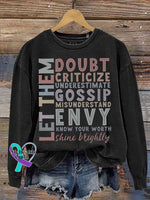 Let Them Mental Health Awareness Casual Sweatshirt Black / S