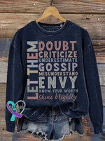 Let Them Mental Health Awareness Casual Sweatshirt Blue / S