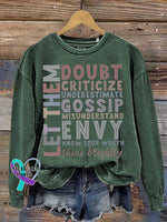 Let Them Mental Health Awareness Casual Sweatshirt Green / S