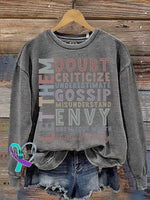 Let Them Mental Health Awareness Casual Sweatshirt Grey / S