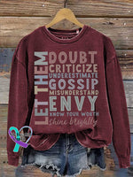 Let Them Mental Health Awareness Casual Sweatshirt Red / S