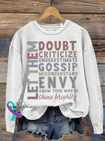 Let Them Mental Health Awareness Casual Sweatshirt White / S