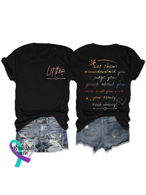 Let Them Print T-Shirt Black / S