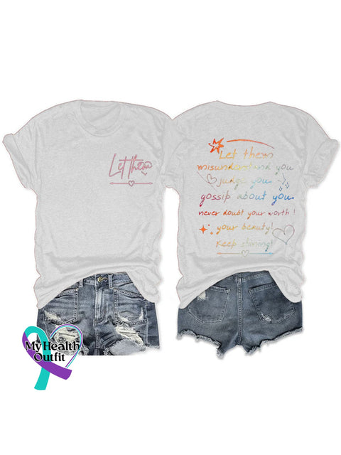 Let Them Print T-Shirt White / S