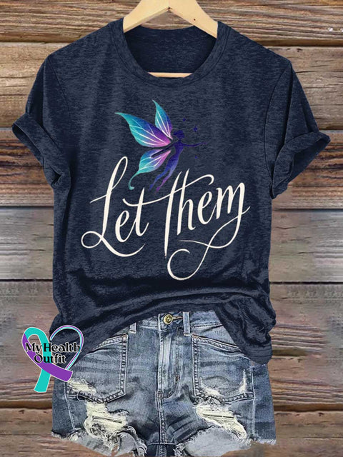 Let Them T-shirt Blue / S