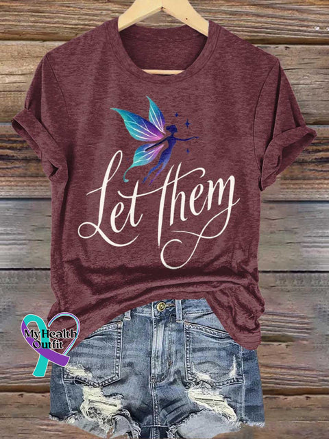 Let Them T-shirt Red / S