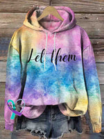 Let Them Tie-dye Art Casual Sweatshirt Multicolor / S