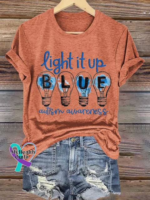Light It Up Autism Awareness T-shirt Orange / S