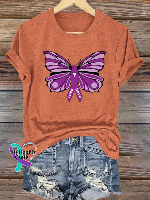 Love Hope Short Sleeve Casual t-Shirt Orange / S