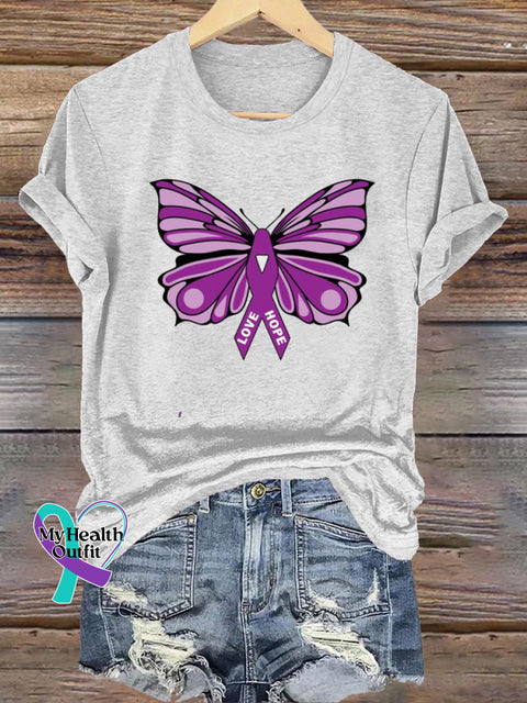 Love Hope Short Sleeve Casual t-Shirt White / S