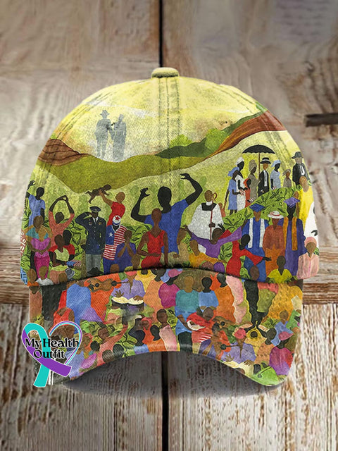 Make Our Voice Louder Juneteenth Art Print Hat Multicolor / Onesize