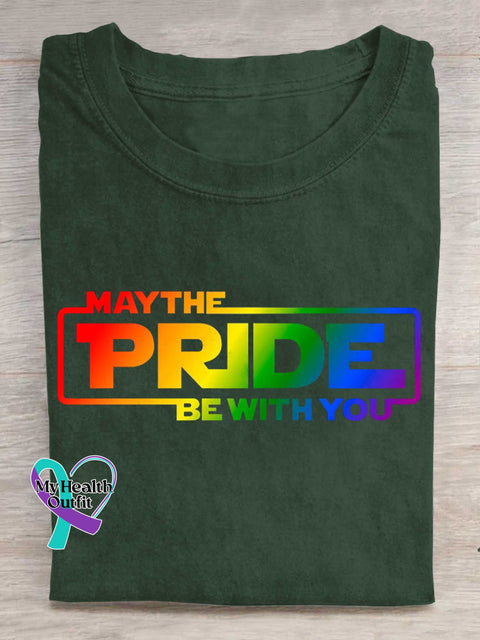 MAYTHE PRIDE BE WITH YOU Rainbow T-shirt Green / S