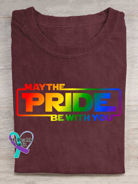 MAYTHE PRIDE BE WITH YOU Rainbow T-shirt Red / S