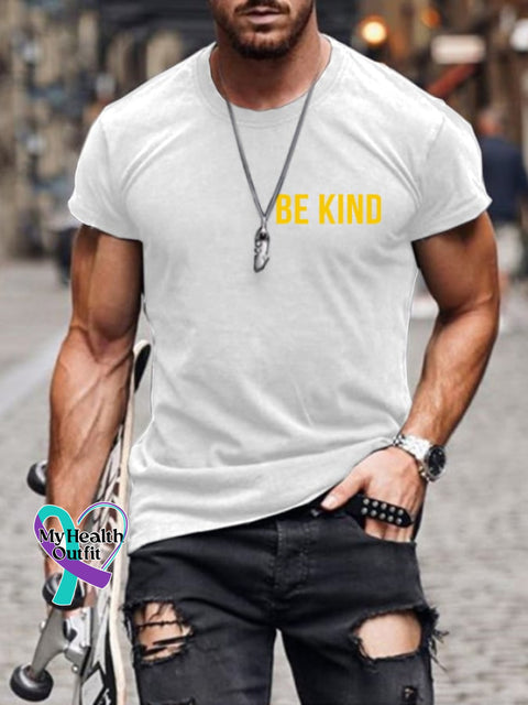 Men’s Be Kind Everyone Is Fighting A Battle You Know Nothing About Print T-Shirt