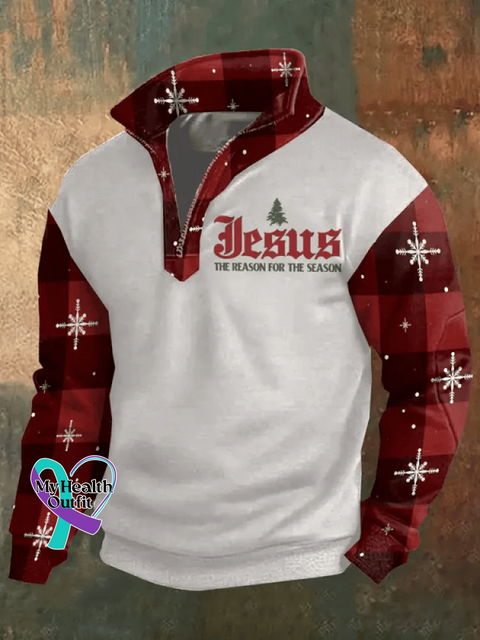 Men’s Christmas Print Sweatshirt Picture 1 / S