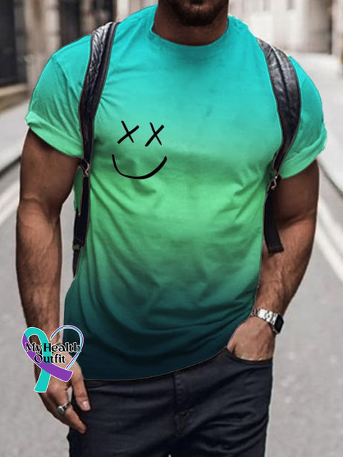 Men’s Dear Person Behind Me Smile Gradient T-Shirt