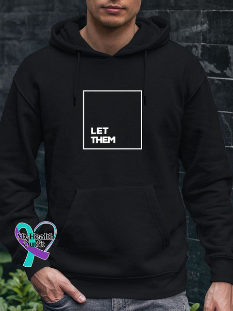 Men’s Let Them Casual Hoodie Black / S