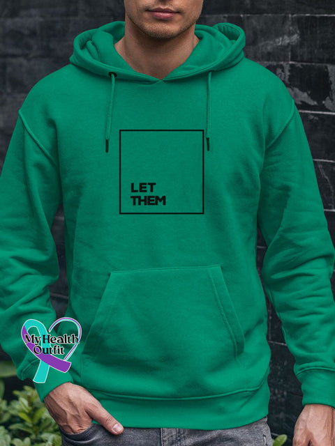 Men’s Let Them Casual Hoodie Green / S