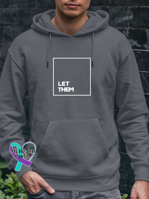 Men’s Let Them Casual Hoodie Grey / S