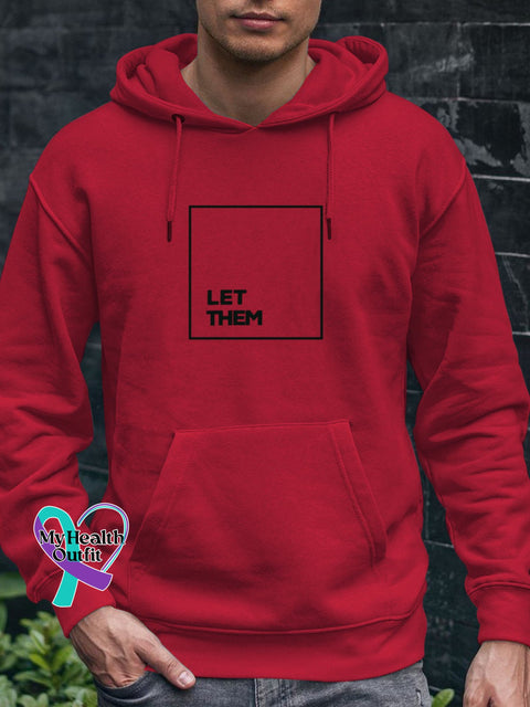 Men’s Let Them Casual Hoodie Red / S