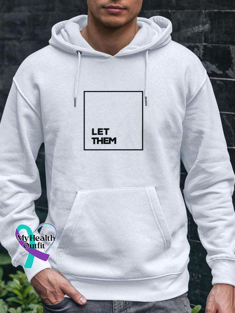 Men’s Let Them Casual Hoodie White / S