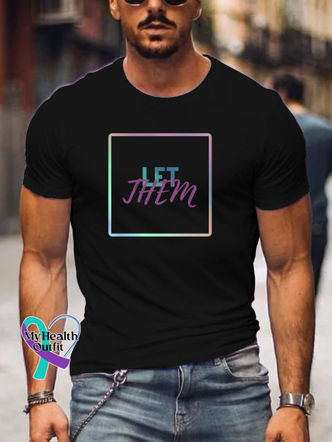 Men’s Let Them Print T-Shirt Black / S