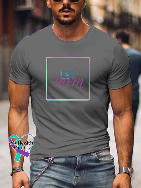 Men’s Let Them Print T-Shirt Grey / S