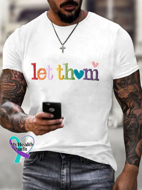 Mens Mental Health Awareness Get Them Printed T-Shirt White / S