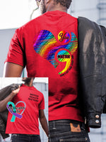 Men’s Mental Health Matters You Matter Don’t Let Your Story End T-Shirt Red / S