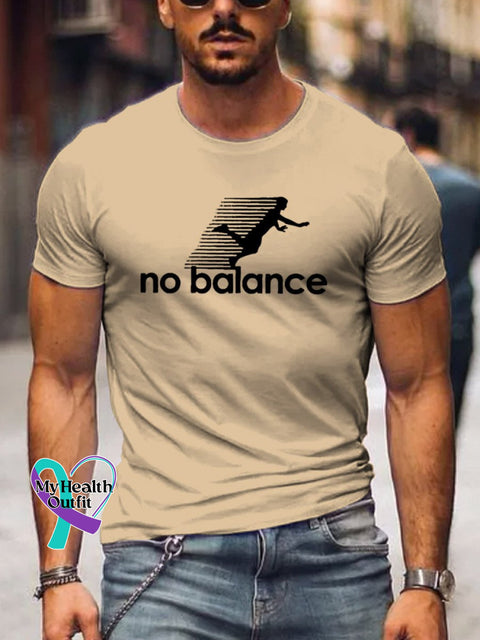 Men’s No Balance Art Print Casual T-Shirt Sand / S
