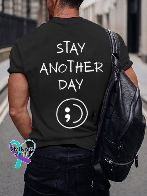 Men’s Stay Mental Health Printed T-Shirt
