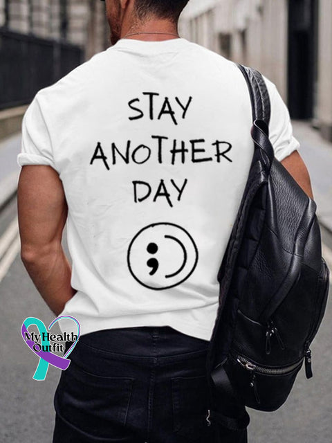 Men’s Stay Mental Health Printed T-Shirt