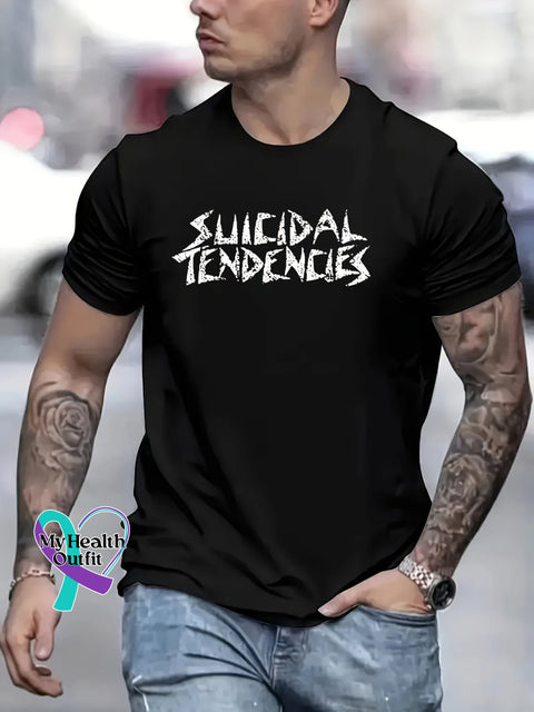 Men’s Suicidal Tendencies Art Print Casual T-Shirt Black / S