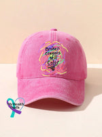 Mental Health Awareness Broken Crayons Still Color Encourage Print Casual Hats Pink / Onesize