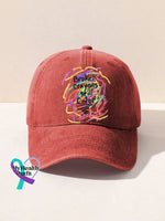 Mental Health Awareness Broken Crayons Still Color Encourage Print Casual Hats Red / Onesize