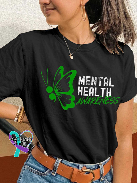 MENTAL HEALTH AWARENESS T-shirt Black / S