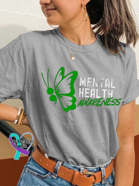 MENTAL HEALTH AWARENESS T-shirt Grey / S
