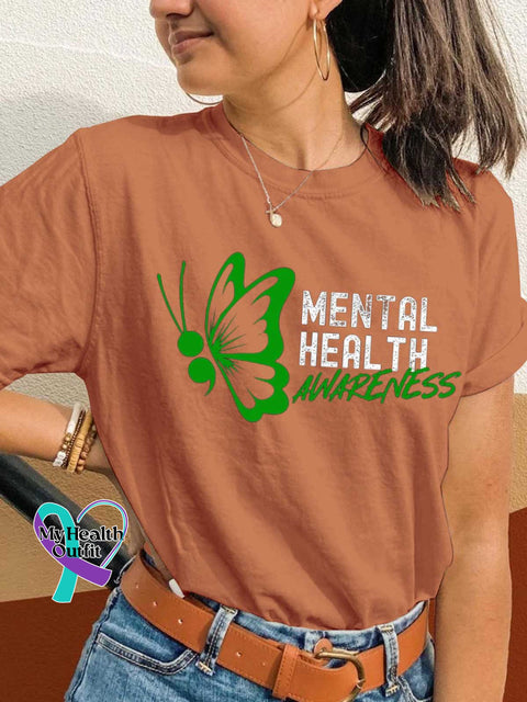 MENTAL HEALTH AWARENESS T-shirt Orange / S