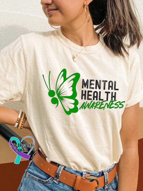 MENTAL HEALTH AWARENESS T-shirt Sand / S