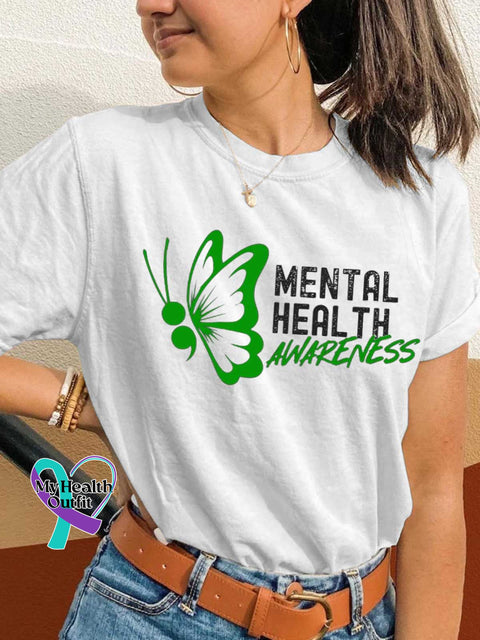 MENTAL HEALTH AWARENESS T-shirt White / S