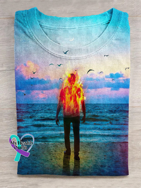 Mental Health Crew Neck Short Sleeve T-Shirt Multicolor / S