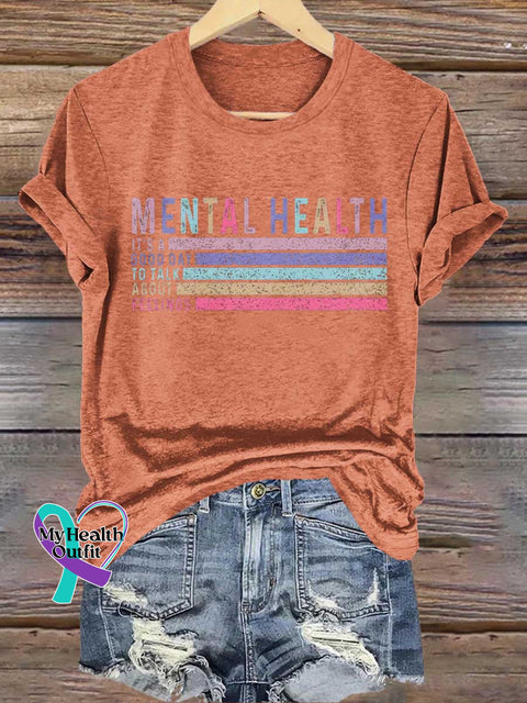 MENTAL HEALTH IT’S A GOOD DAY TO TALK ABOUT FEELINGS T-shirt Orange / S