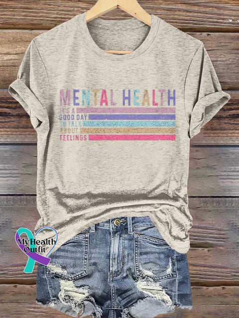 MENTAL HEALTH IT’S A GOOD DAY TO TALK ABOUT FEELINGS T-shirt Sand / S