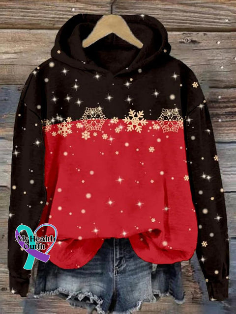 Merry Christmas Casual Hoodie Sweatshirt Multicolor / S