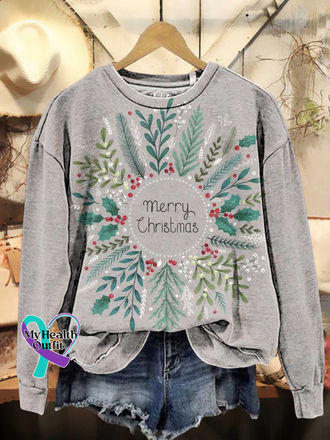 Merry Christmas Casual Sweatshirt Multicolor / S
