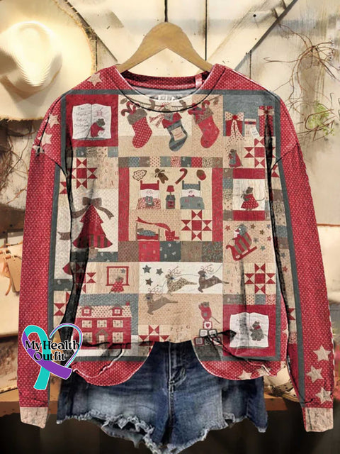 Merry Christmas Casual Sweatshirt Multicolor / S