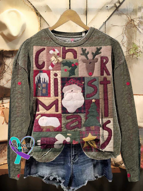 Merry Christmas Santa Claus Casual Sweatshirt Multicolor / S